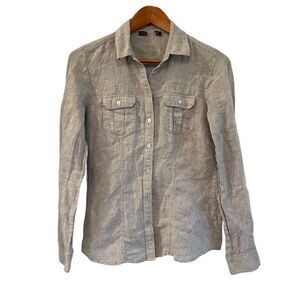 3 for $30! Saks fifth avenue grey button down shirt